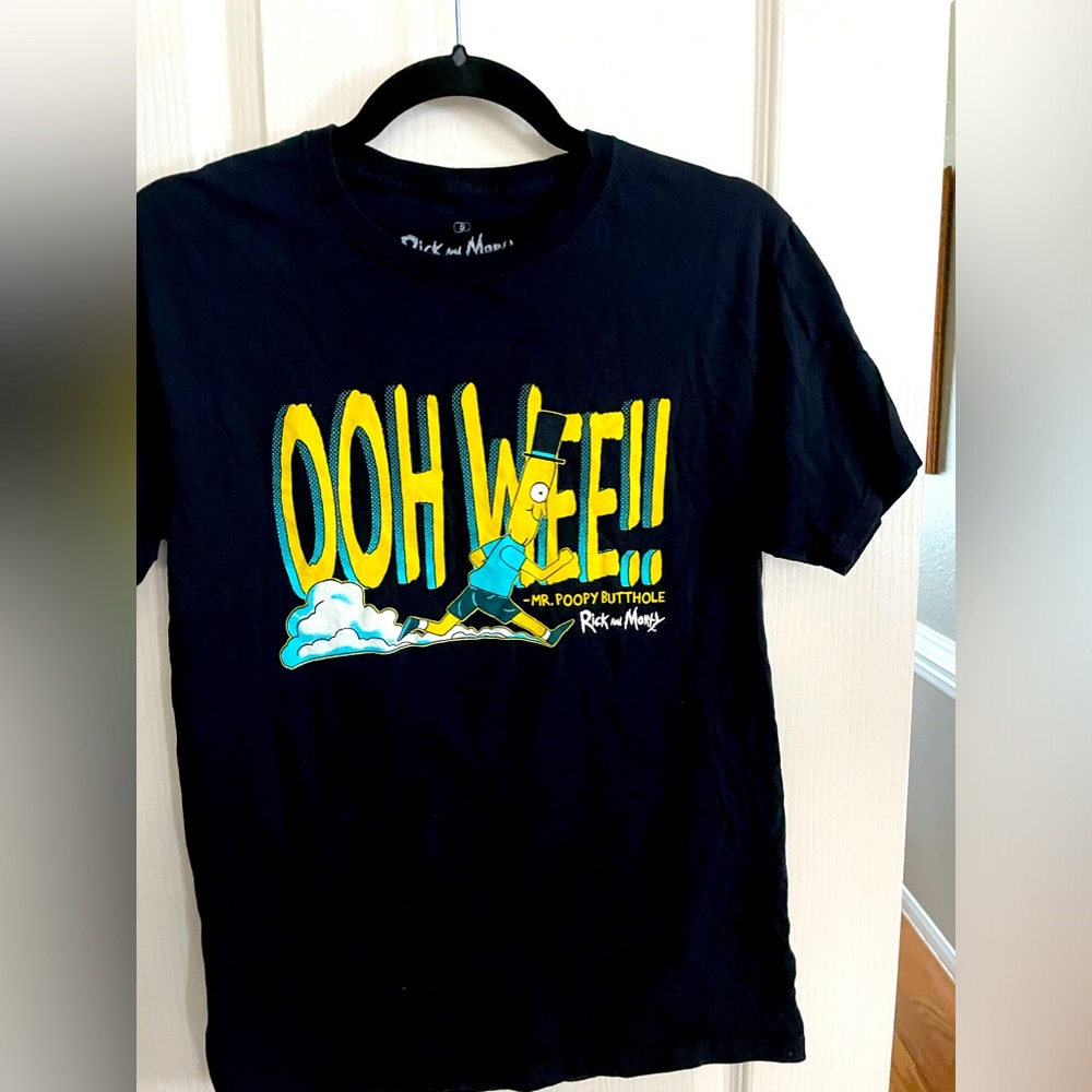 Rick‎ & Morty (adult swim) Mr Poopy Butthole tshirt. Adult small